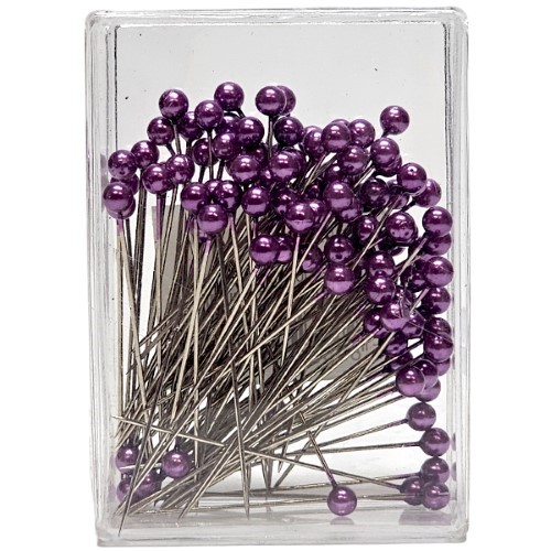 Alfinete com Pérola 5mm - Lilás