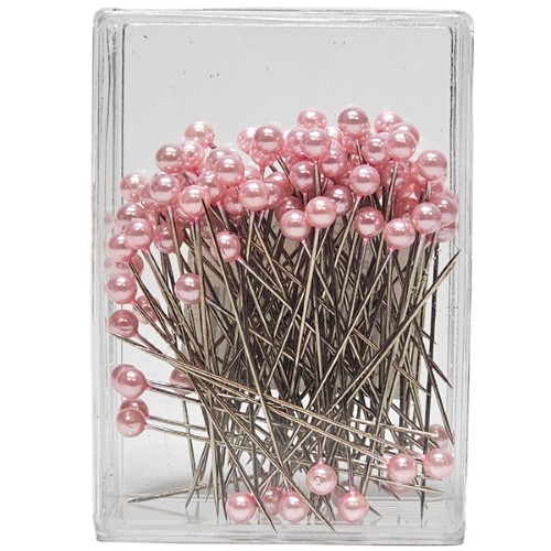 Alfinete com Pérola 5mm - Rosa Claro