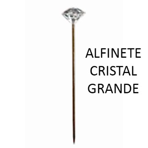 Alfinete com Pérola de Cristal Grande