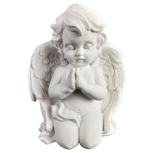 Anjo Ajoelhado em Resina 15cm