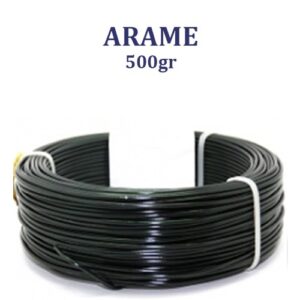 Rolo de Arame de Alumínio 500g - Preto