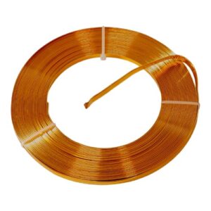 Rolo de Arame de Alumínio Achatado - Laranja