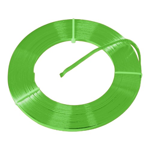 Rolo de Arame de Alumínio Achatado - Verde Claro