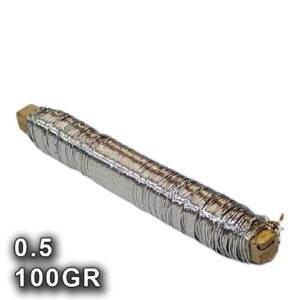 Arame de Alumínio 100g 0,5mm - Prateado
