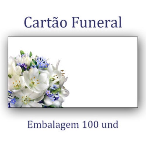 Cartões de Funeral - Sem Mensagem