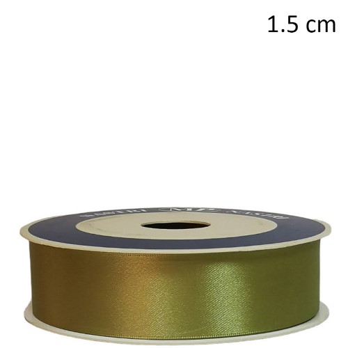 Rolo de Fita de Cetim 15mm x 50m - Sálvia