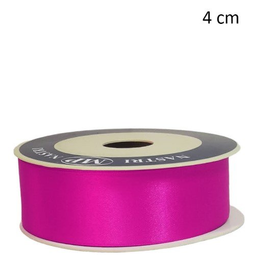 Rolo de Fita de Cetim 40mm x 50m - Fúcsia