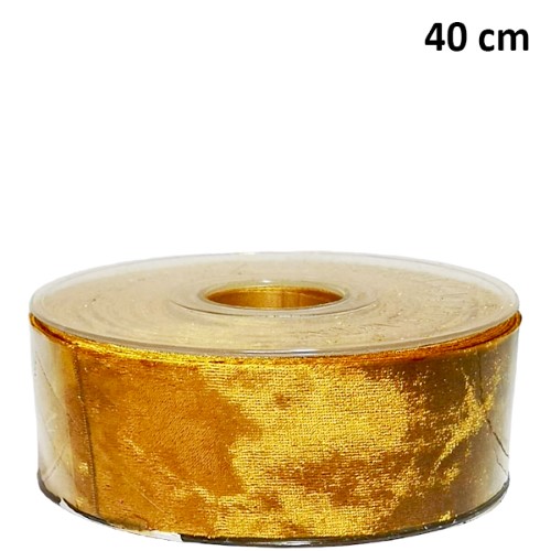 Rolo de Fita de Tecido 40mm x 10m - Dourado