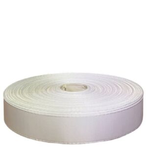 Rolo de Fita de Tecido Tafetá 23mm x 50m - Branco