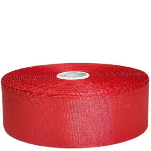Rolo de Fita de Tecido Tafetá 38mm x 50m - Vermelho