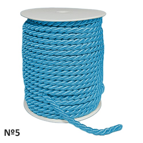 Rolo de Cordão Floral Nº5 25m - Azul Claro