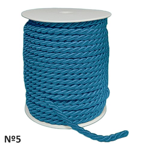 Rolo de Cordão Floral Nº5 25m - Azul Escuro