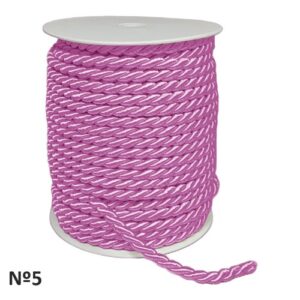 Rolo de Cordão Floral Nº5 25m - Rosa Velho