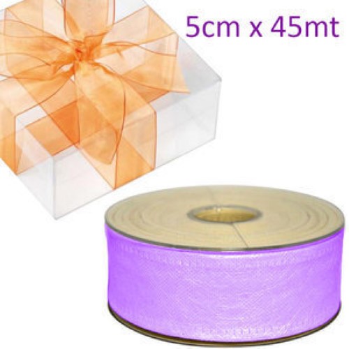 Rolo de Cinta / Tela Decorativa 50mm x 45m - Roxo