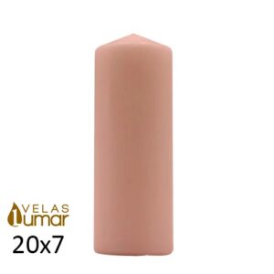 Vela Decorativa 20x7cm - Rosa
