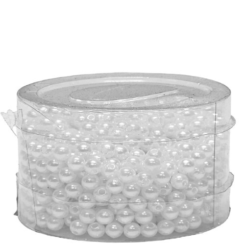 Pérola com Furo 5mm - Branco