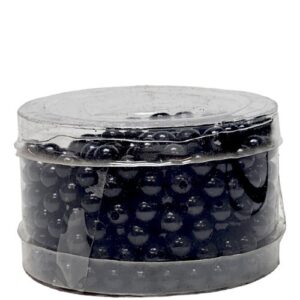 Pérola com Furo 5mm - Preto