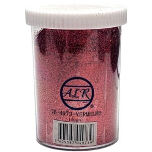 Purpurina Glitter 100g - Vermelho