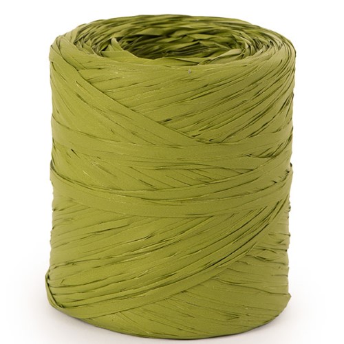 Rolo de Fita de Ráfia 15mm x 200m - Verde Oliva