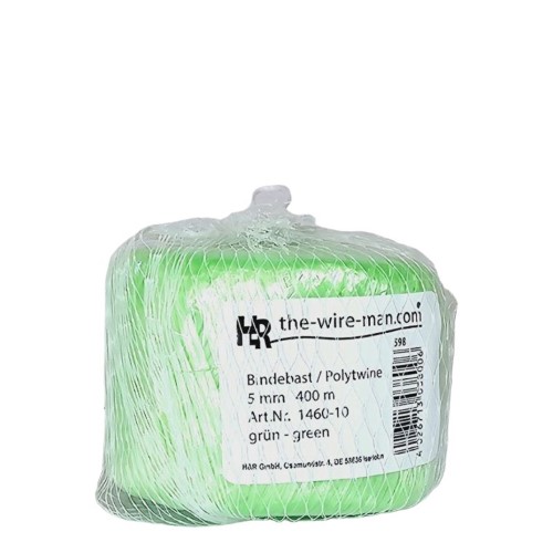 Rolo de Fio de Ráfia em Poliéster 5mm x 400m - Verde Claro