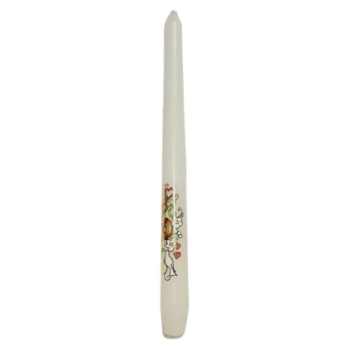 Vela Cónica com Motivo 25cm - Pack 18