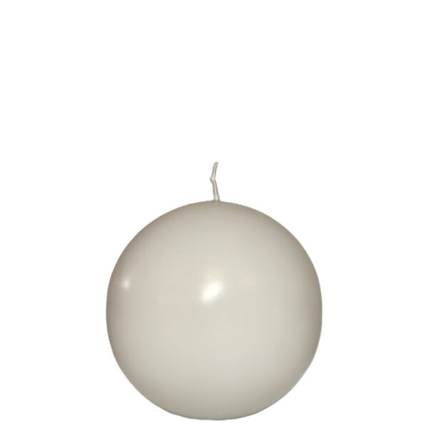 Vela Bola 6cm - Cinzento Claro