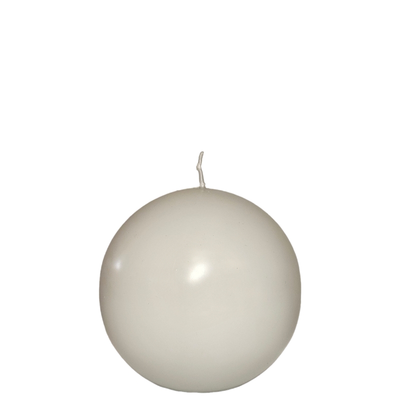 Vela Bola 6cm - Cinzento Claro