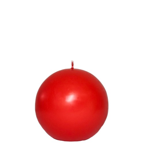 Vela Bola 6cm - Vermelho