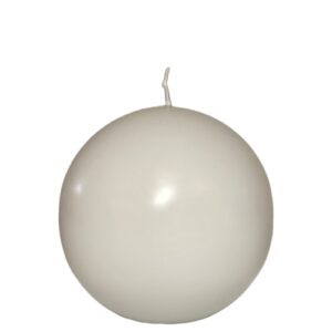 Vela Bola 8cm - Cinzento Claro