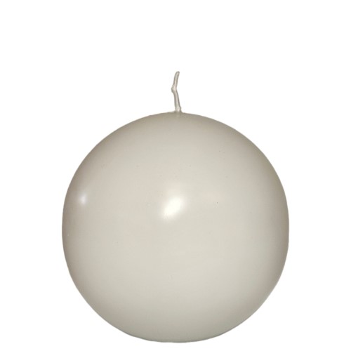 Vela Bola 8cm - Cinzento Claro