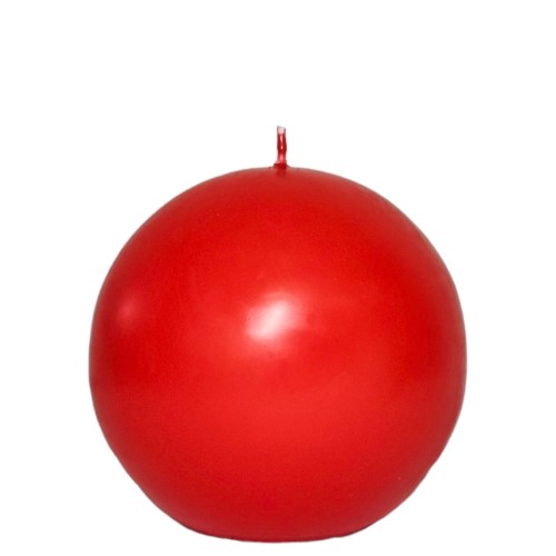 Vela Bola 8cm - Vermelho