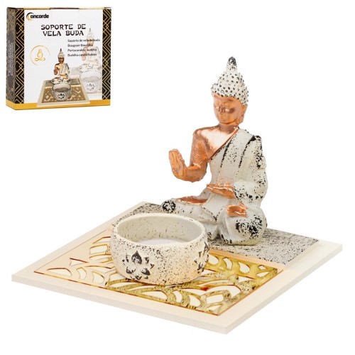 Adorno Buda com Suporte de Vela