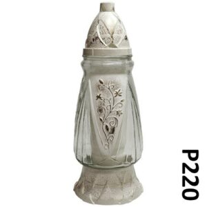 Candeeiro de Vidro com Tampa - Recarga P220