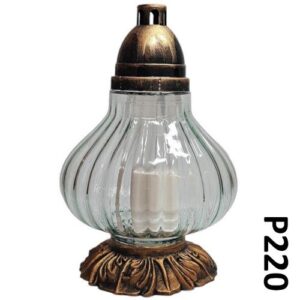 Candeeiro de Vidro com Tampa - Recarga P220