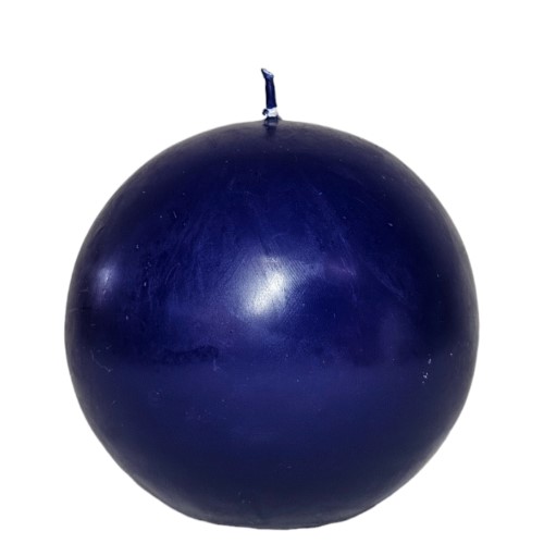 Vela Bola 10cm - Azul Marinho