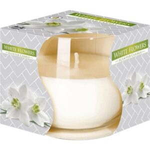 Vela Perfumada em Copo de Vidro - 179 Flores Brancas