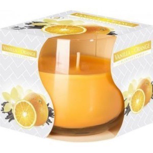 Vela Perfumada em Copo de Vidro - 037 Baunilha e Laranja