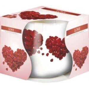 Vela Perfumada em Copo de Vidro - 005 Amor