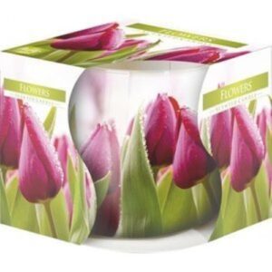 Vela Perfumada em Copo de Vidro - 007 Flores
