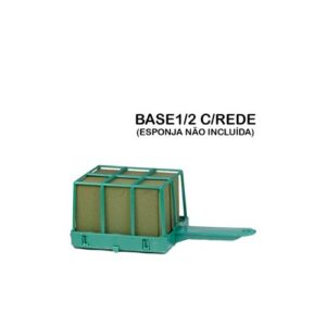 Base Palma Quadrada com Rede para Meia Esponja Floral