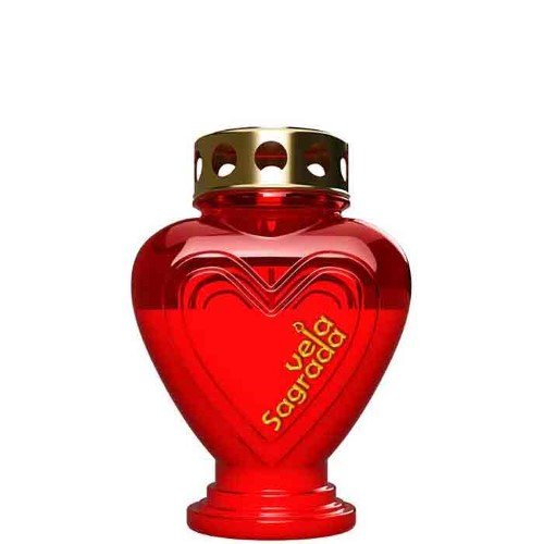 Círio Vela Sagrada Coração Mini - Vermelho
