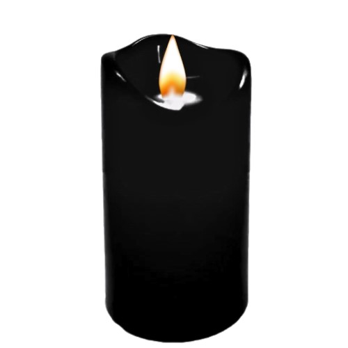 Vela Elétrica LED 12,5x7cm sem Pilhas - Preto