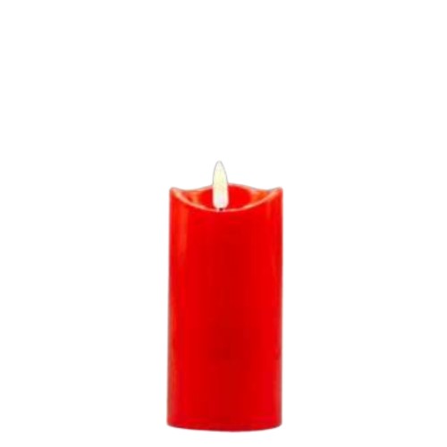 Vela Elétrica LED 9,5x5cm sem Pilhas - Vermelho