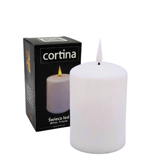 Vela Elétrica LED 10x7cm sem Pilhas - Branco
