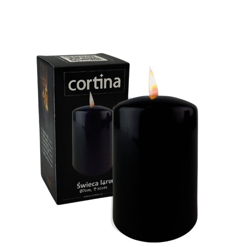Vela Elétrica LED 10x7cm sem Pilhas - Preto