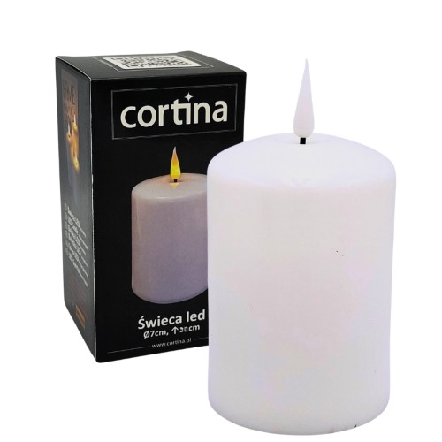 Vela Elétrica LED 13x7cm sem Pilhas - Branco