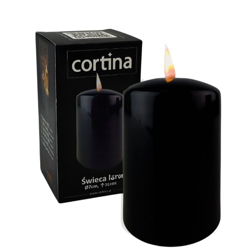 Vela Elétrica LED 13x7cm sem Pilhas - Preto