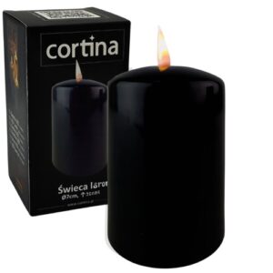 Vela Elétrica LED 15x7cm sem Pilhas - Preto