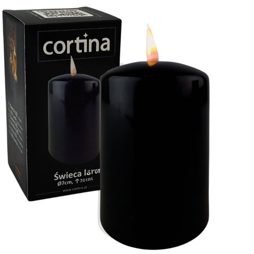 Vela Elétrica LED 15x7cm sem Pilhas - Preto