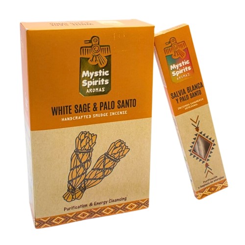 Incenso Mystic Spirits em Vareta - Sálvia Branca e Pau Santo